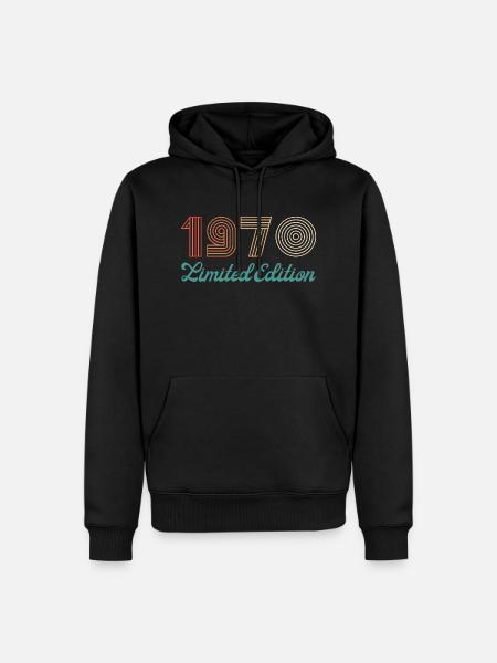 Year 1970 limited edition - Men’s Premium Organic Hoodie - black