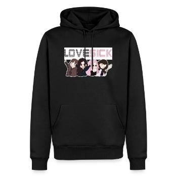 K-Pop. - Männer Premium Bio Hoodie - Schwarz - Vorne - Nico (187cm)