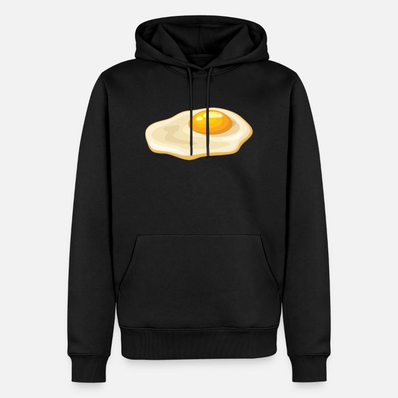 oeuf - Sweat à capuche Premium bio Homme - noir