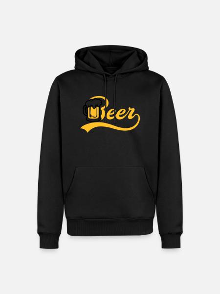 Bière Jug - Sweat à capuche Premium bio Homme - noir
