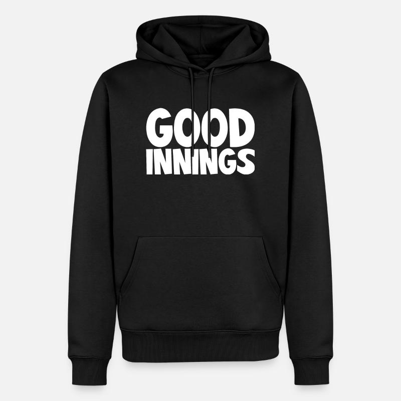 Bonnes manches - Sweat à capuche Premium bio Homme - noir