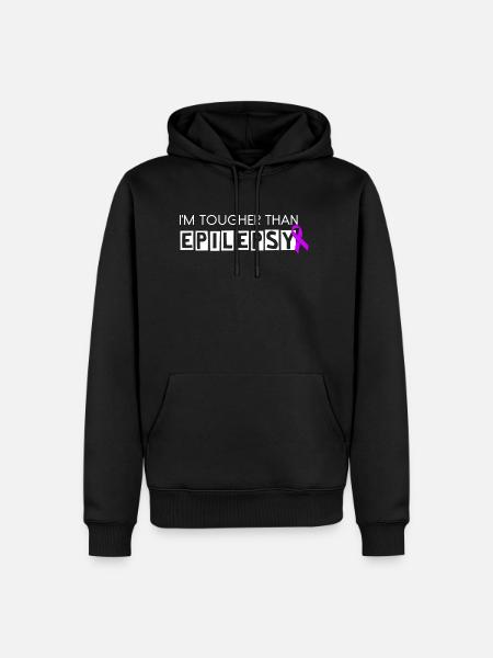 I'm Tougher Than Epilepsy - Men’s Premium Organic Hoodie - black