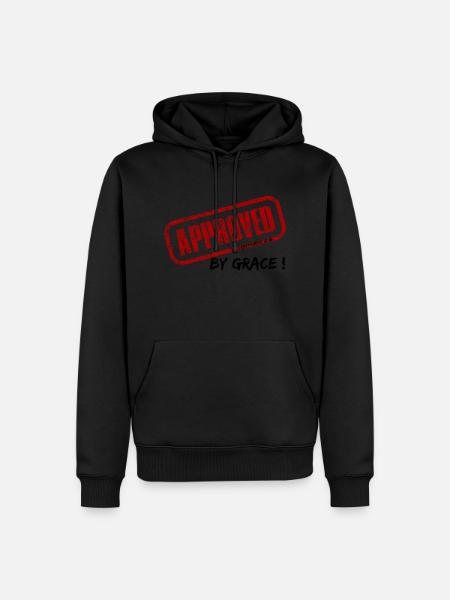 Best Received – 2 Cor/10:18 - Männer Premium Bio Hoodie - Schwarz