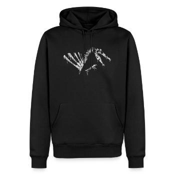 Spinosaurus-Schädel - Männer Premium Bio Hoodie - Schwarz - Vorne - Nico (187cm)