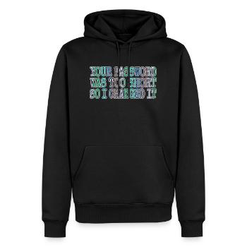 fun birthday present gift idea present - Männer Premium Bio Hoodie - Schwarz - Vorne - Nico (187cm)
