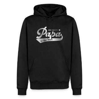 Der beste Papa in der Welt Papa Opa Vatertag - Männer Premium Bio Hoodie - Schwarz - Vorne - Nico (187cm)