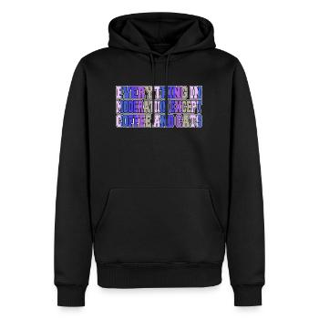 Latte Persian Pet Cat Animals - Sweat à capuche Premium bio Homme - noir - Devant - Nico (187cm)