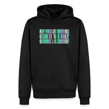 quote programming - Männer Premium Bio Hoodie - Schwarz - Vorne - Nico (187cm)