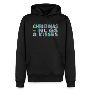 Mignon Dork Couples Drôle Citation Animal - Sweat à capuche Premium bio Homme - noir - Devant - Nico (187cm)