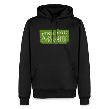 drôle citation dork dino présente idée maladroite - Sweat à capuche Premium bio Homme - noir - Devant - Nico (187cm)