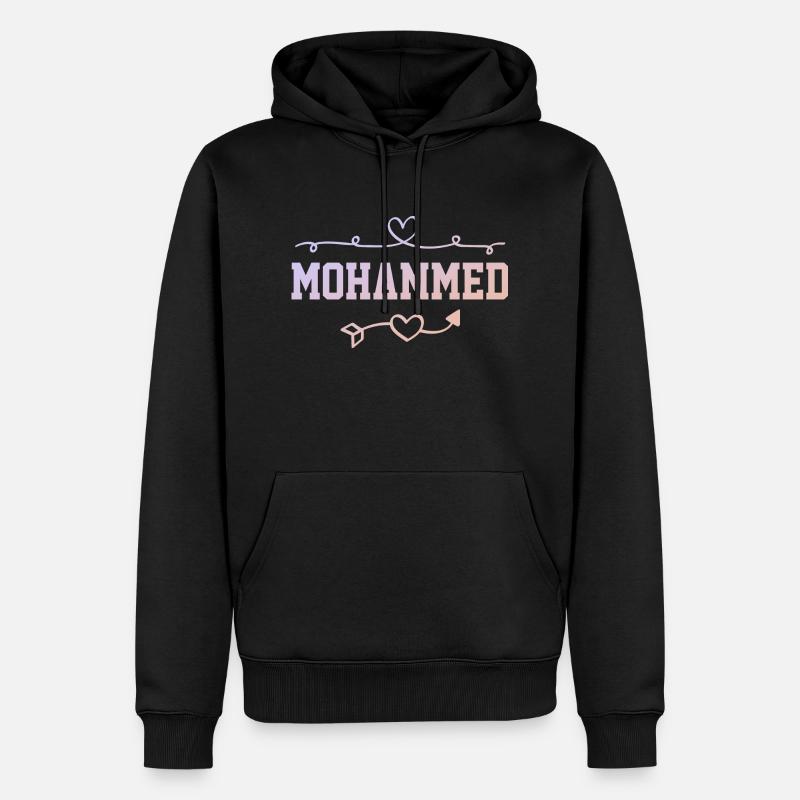 Mohammed - Männer Premium Bio Hoodie - Schwarz