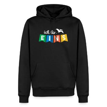 Ich bin EIns 1 / Geburtstag Party Geschenk - Männer Premium Bio Hoodie - Schwarz - Vorne - Nico (187cm)