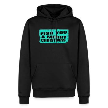 mignon citation heureux drôle gym cadeau idée couples - Sweat à capuche Premium bio Homme - noir - Devant - Nico (187cm)