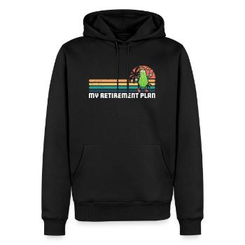 Pickelball Gurke Pickle Schläger Lustig - Männer Premium Bio Hoodie - Schwarz - Vorne - Nico (187cm)
