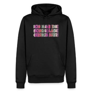 depressiv essen frauen probleme weihnachten bäcker - Männer Premium Bio Hoodie - Schwarz - Vorne - Nico (187cm)