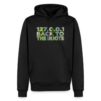 cool bday sayings funny quote programming language - Männer Premium Bio Hoodie - Schwarz - Vorne - Nico (187cm)
