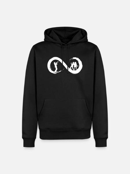 Music to infinity - Men’s Premium Organic Hoodie - black