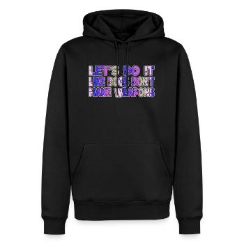 Enfant Cadeau Cœur Drôle Citation Années 1960 - Sweat à capuche Premium bio Homme - noir - Devant - Nico (187cm)