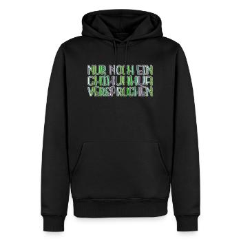 lieblingshund weihnachten bday lustig doggie - Männer Premium Bio Hoodie - Schwarz - Vorne - Nico (187cm)