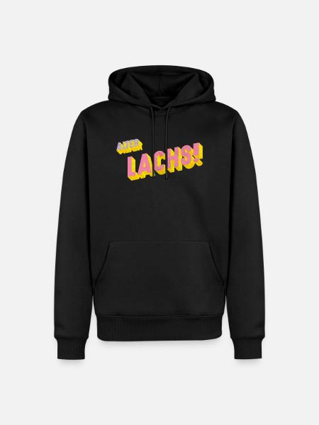 Alter Lachs - Männer Premium Bio Hoodie - Schwarz