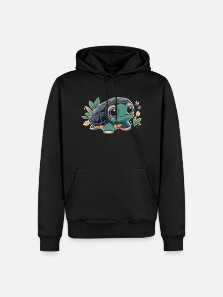 Turtle - Men’s Premium Organic Hoodie - black