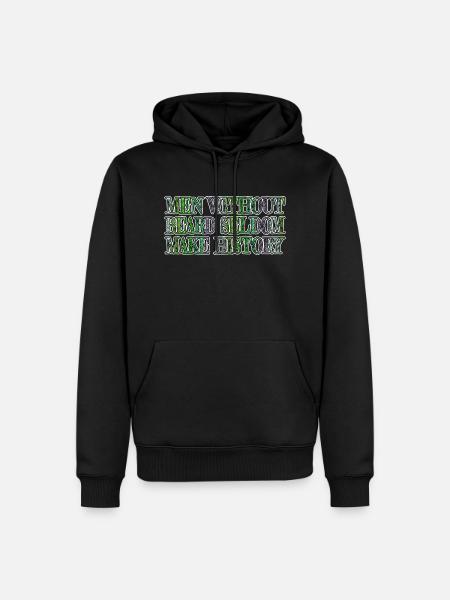 bearded dragon bearded collie - Men’s Premium Organic Hoodie - black