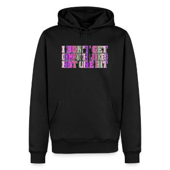 Cadeau d’anniversaire de déclaration de robotique - Sweat à capuche Premium bio Homme - noir - Devant - Nico (187cm)