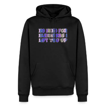 humor basketball sport winter disc brake gift idea - Männer Premium Bio Hoodie - Schwarz - Vorne - Nico (187cm)