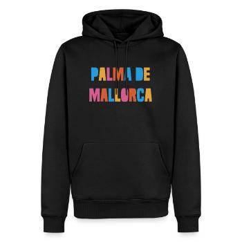 Palma de Mallorca - Balearen - Spanien - Spain - Männer Premium Bio Hoodie - Schwarz - Vorne - Nico (187cm)
