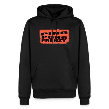 gift fast-paced table tennis bday geek awesome - Männer Premium Bio Hoodie - Schwarz - Vorne - Nico (187cm)