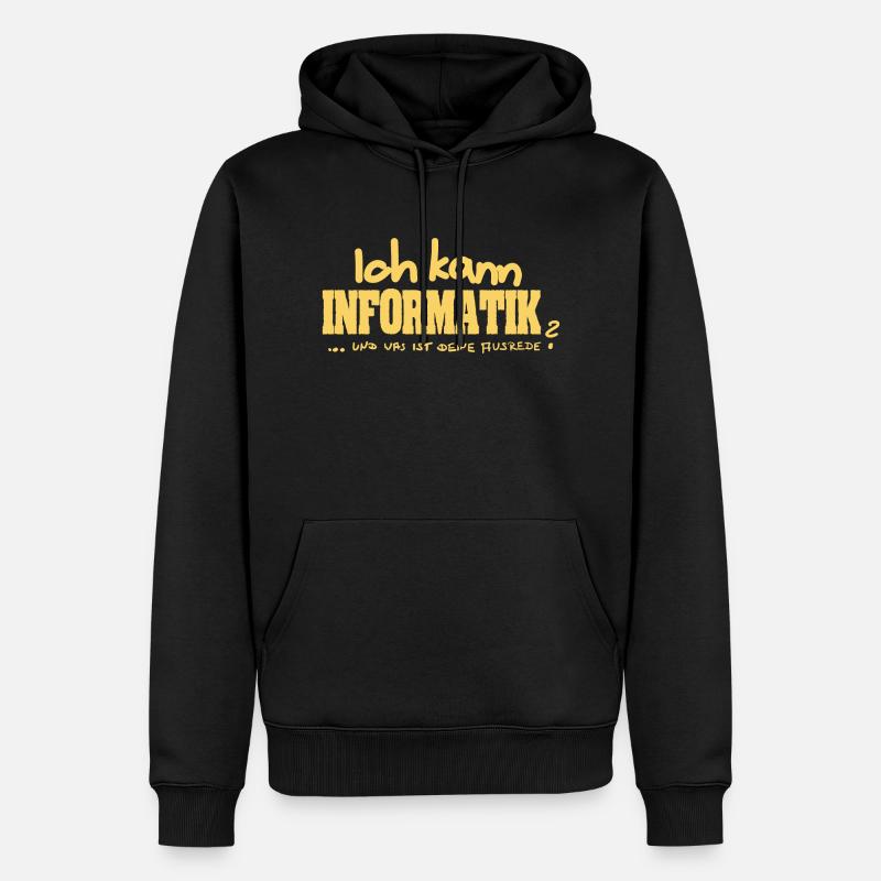 Dire profession informatique - Sweat à capuche Premium bio Homme - noir