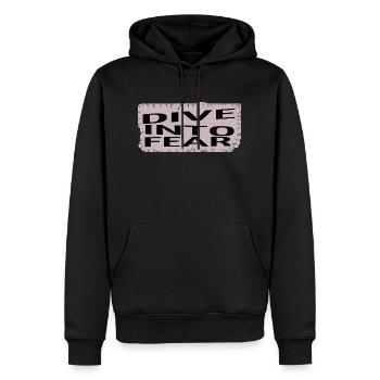 quote bungee jumping safety bungee jumping - Männer Premium Bio Hoodie - Schwarz - Vorne - Nico (187cm)