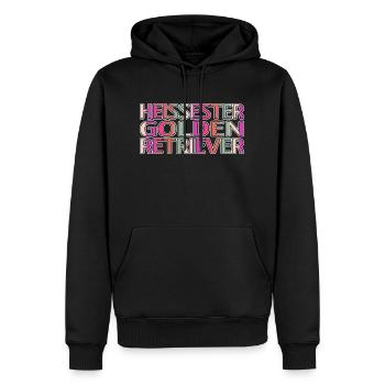 dogge lustig lieblingshund haustier witzig bday - Männer Premium Bio Hoodie - Schwarz - Vorne - Nico (187cm)