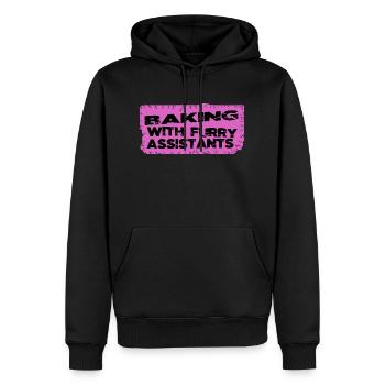 Idées de pâtisserie Cuisiner à la maison Diversité animale amusante - Sweat à capuche Premium bio Homme - noir - Devant - Nico (187cm)