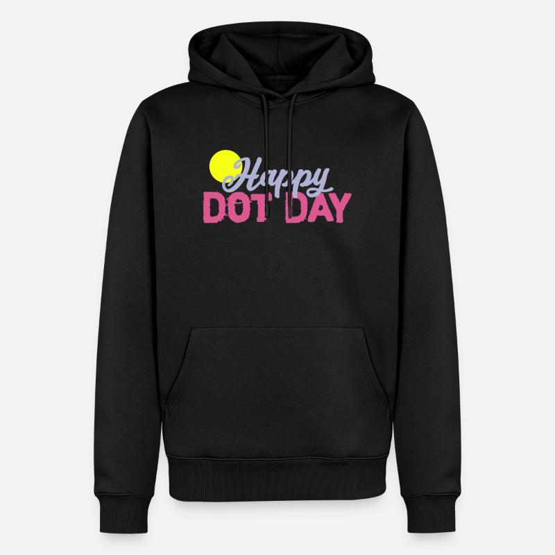 Points jour comme soleil - Sweat à capuche Premium bio Homme - noir