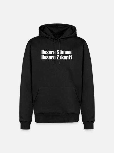 Our Voice Our Future - Men’s Premium Organic Hoodie - black
