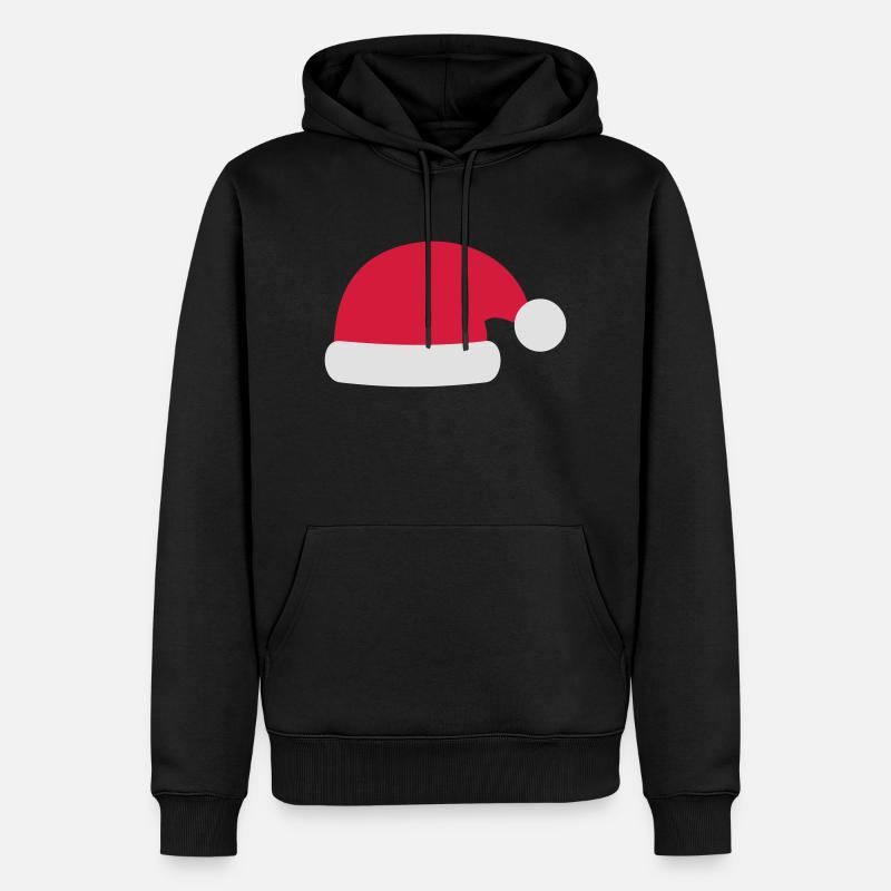 Père Noël Bonnet - Sweat à capuche Premium bio Homme - noir