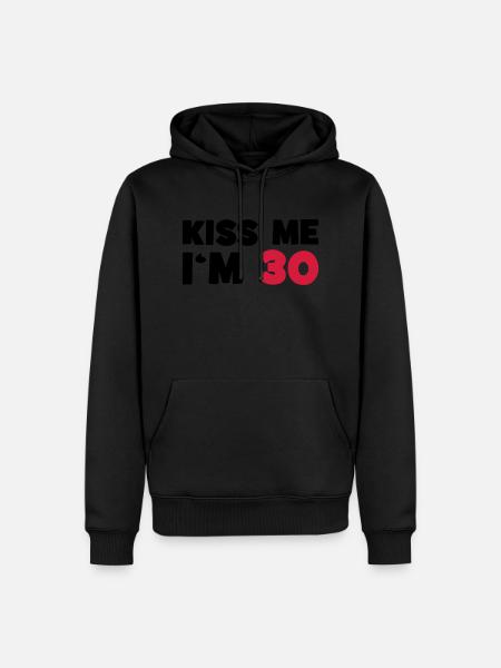 30 / birthday / Sport / verjaardag / dertig - Mannen Premium Bio hoodie - zwart