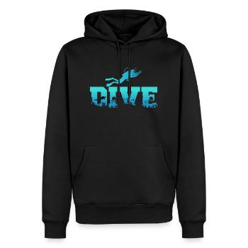 Diving Diving Design For Hobby and Profit - Men’s Premium Organic Hoodie - black - Front - Nico (187cm)