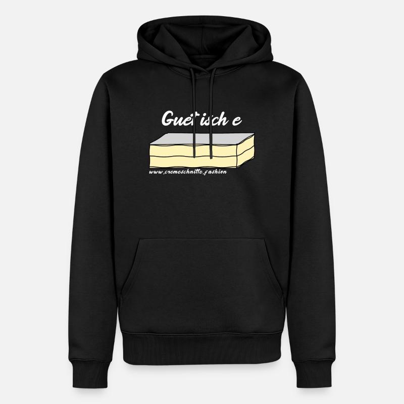 Guet isch e Cremeschnitte - Männer Premium Bio Hoodie - Schwarz