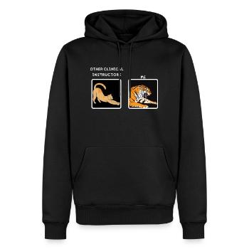 Drôle de mème Cadeaux d’instructeur en soins infirmiers cliniques - Sweat à capuche Premium bio Homme - noir - Devant - Nico (187cm)