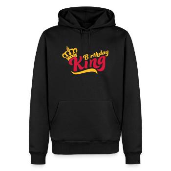 Dire Anniversaire King Crown - Sweat à capuche Premium bio Homme - noir - Devant - Nico (187cm)
