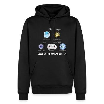 T-shirt Smart Mathematics de l’Université des Sciences - Sweat à capuche Premium bio Homme - noir - Devant - Nico (187cm)