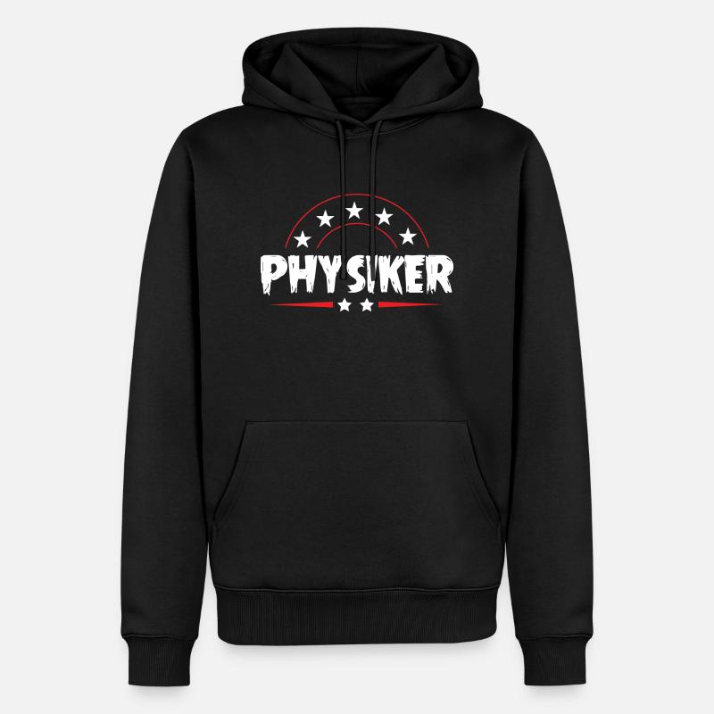 Physiker Beruf - Männer Premium Bio Hoodie - Schwarz
