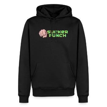 Sucker Punch - Männer Premium Bio Hoodie - Schwarz - Vorne - Nico (187cm)