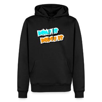 home is where my horse is - Männer Premium Bio Hoodie - Schwarz - Vorne - Nico (187cm)