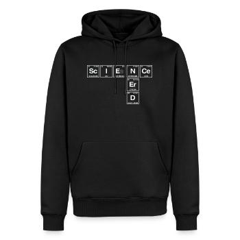 Lustiger Spruch für Forscher & Nerds - Männer Premium Bio Hoodie - Schwarz - Vorne - Nico (187cm)