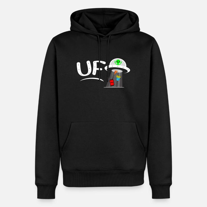 OVNI 🖤💙 et univers - Sweat à capuche Premium bio Homme - noir