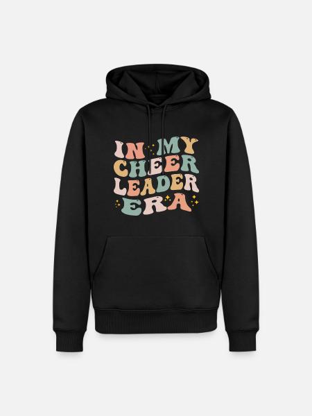 In meiner Cheerleader-Ära - Männer Premium Bio Hoodie - Schwarz