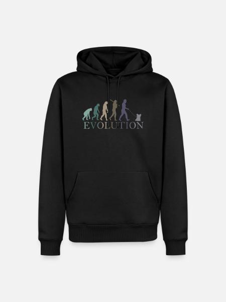 EVOLUTION Yorkshire Terrier - Männer Premium Bio Hoodie - Schwarz